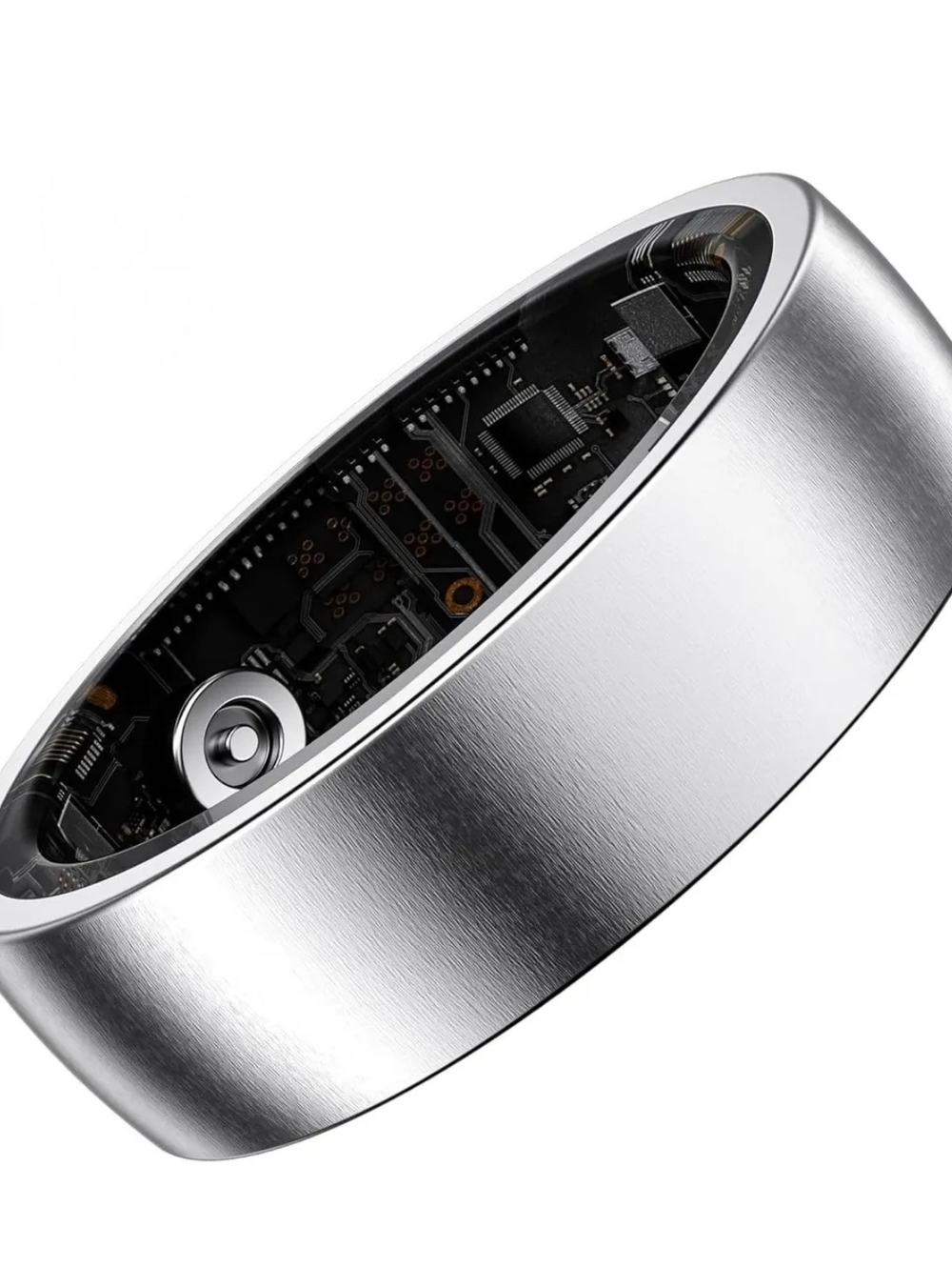 BLACK SIZE 8 Smart Ring - Sleek Wearable Technology
